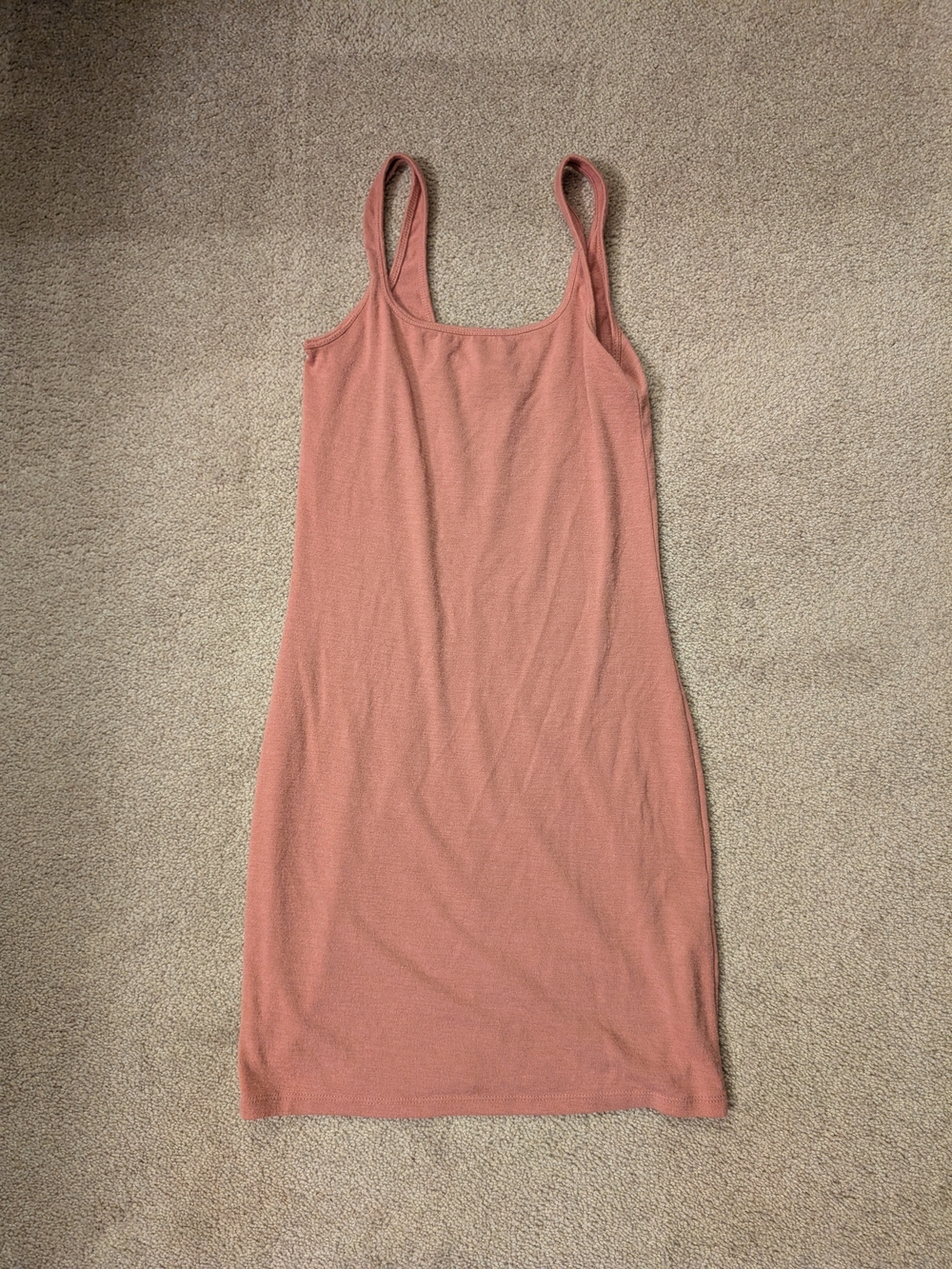 Wilfred Ribbed Tank Dress in Dusty Rose